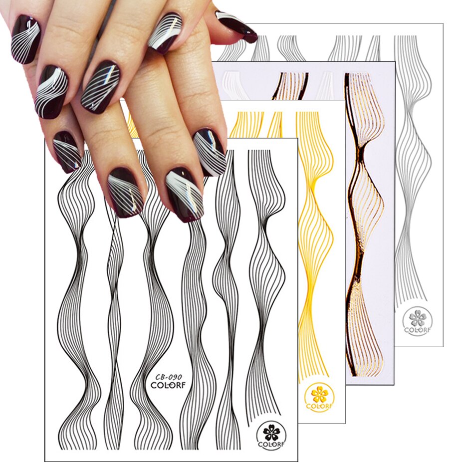 Colorf Наклейки для дизайна ногтей