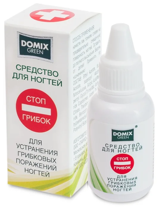 Domix Средство для устранения гриб.пораж. ногтей СТОП ГРИБОК 18мл