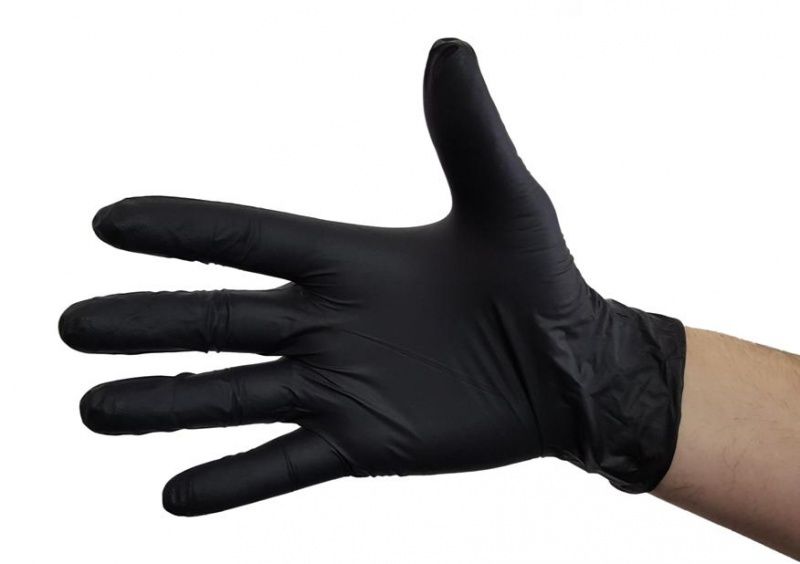 Shanmei перчатки черные, 50 шт