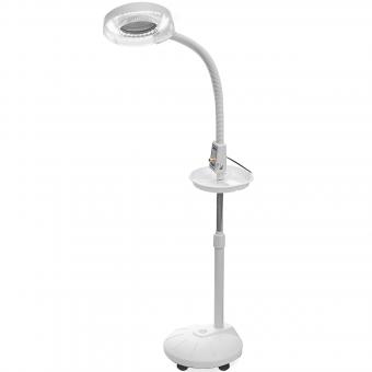 Лампа-лупа LED напольная на колесах